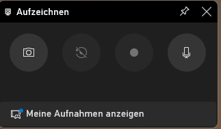 Screencast mit Windows Bordmitteln Aufnahme